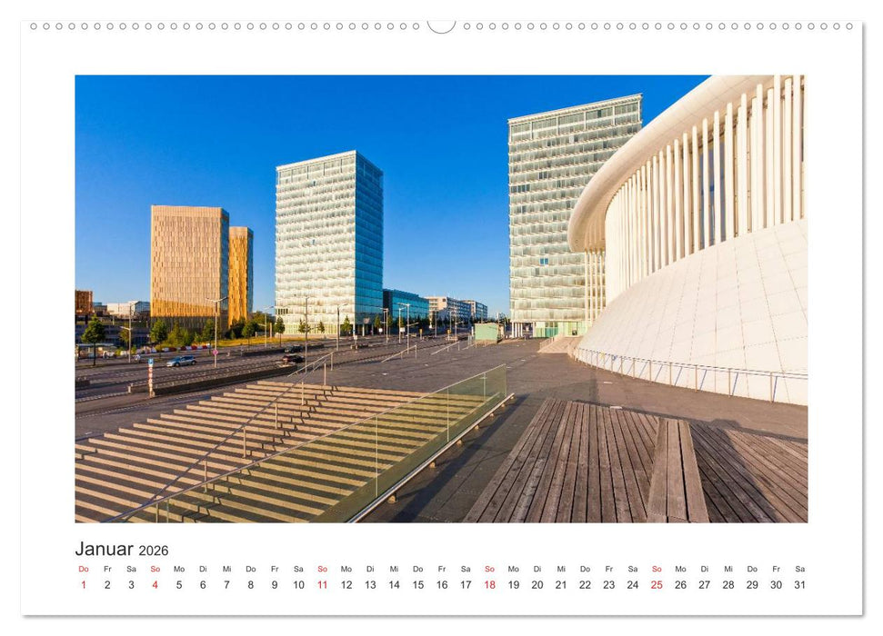 LUXEMBURG Stadt der Kontraste (CALVENDO Wandkalender 2026)