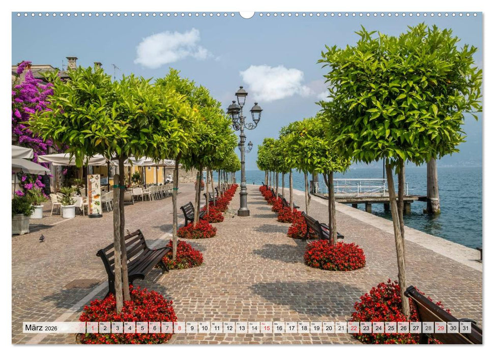 GARDASEE Die schönsten Uferpromenaden (CALVENDO Premium Wandkalender 2026)