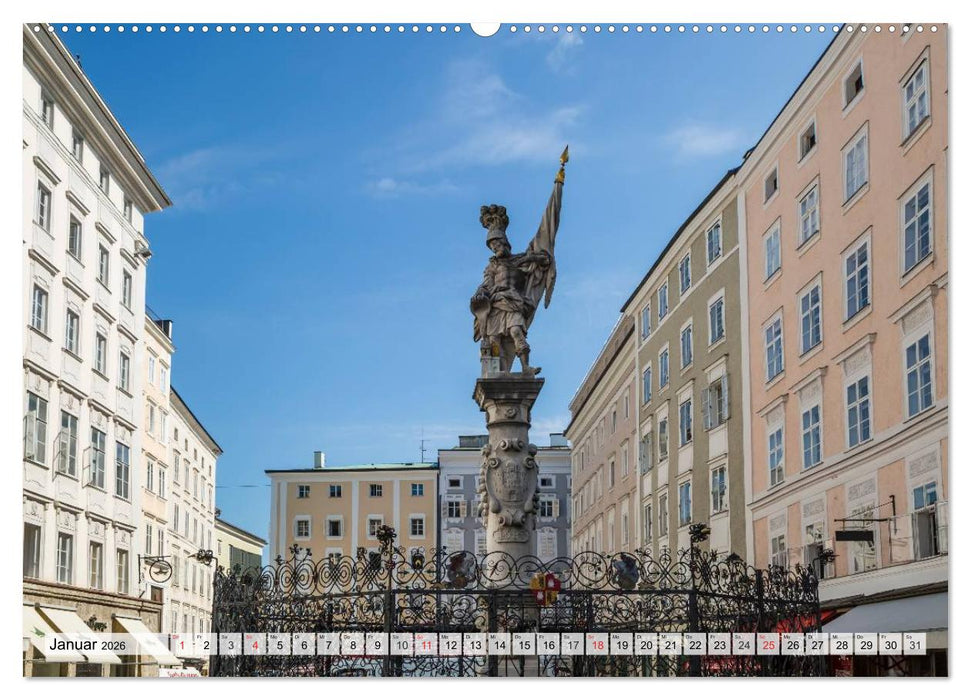Charmantes Stadtherz SALZBURG (CALVENDO Premium Wandkalender 2026)
