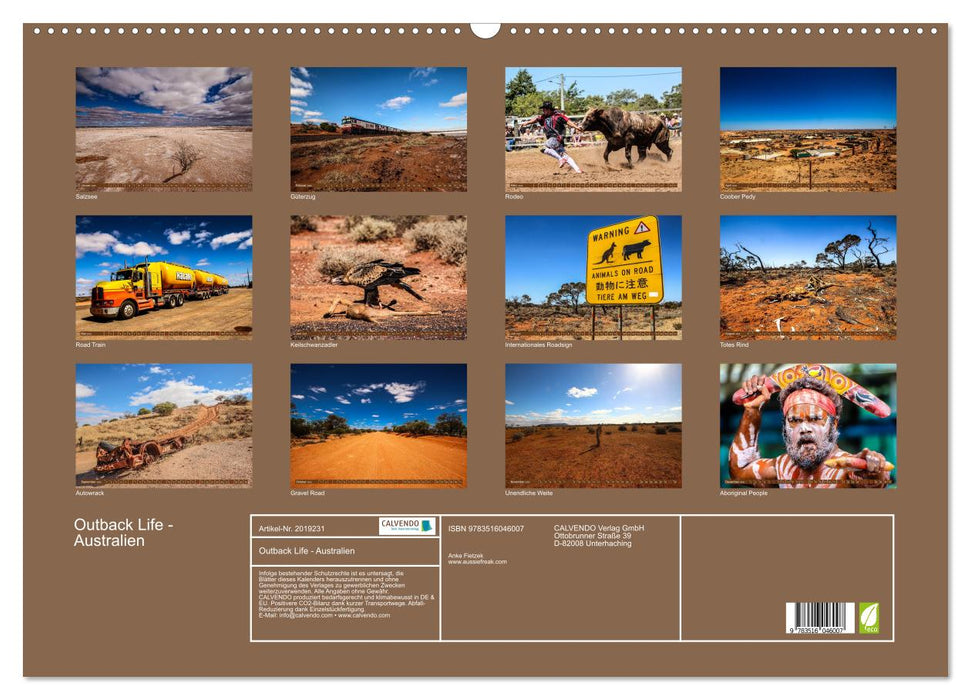 Outback Life - Australien (CALVENDO Wandkalender 2026)