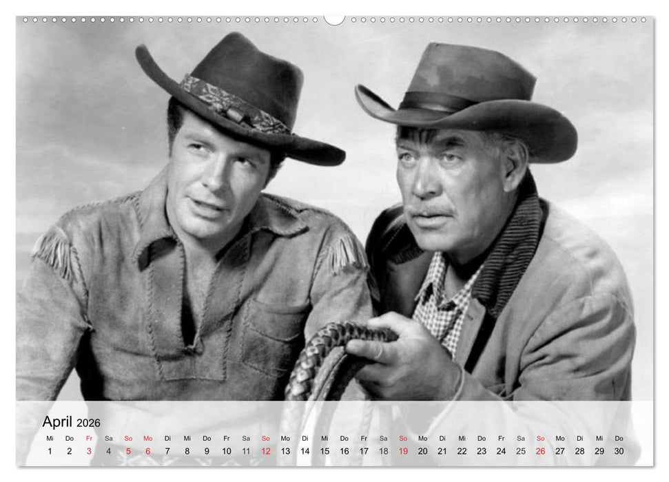 Westernhelden der Kinoleinwand (CALVENDO Premium Wandkalender 2026)