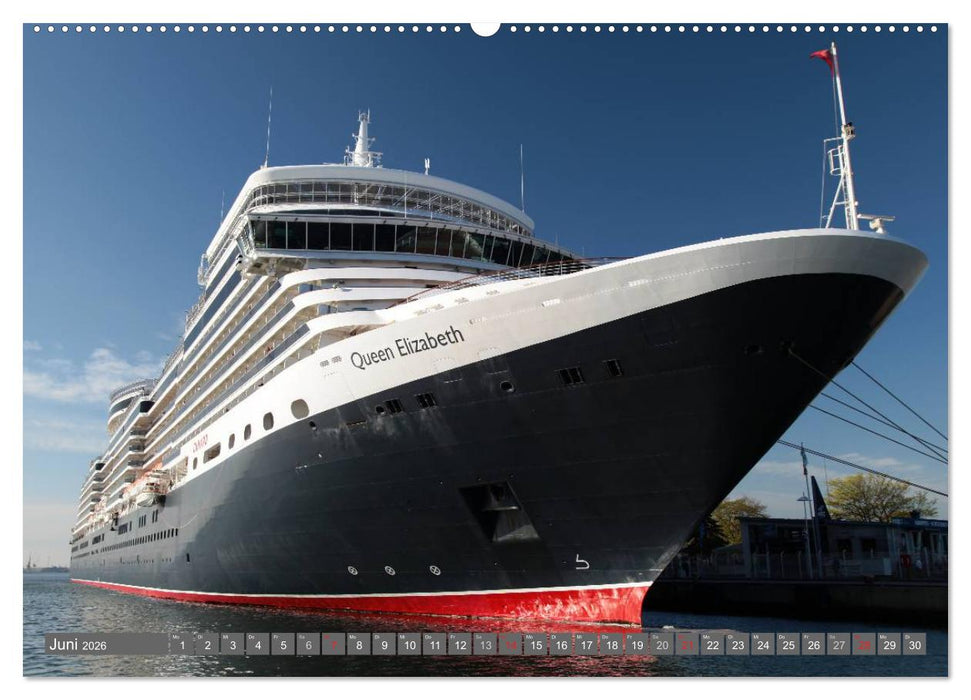 Kreuzfahrt Warnemünde (CALVENDO Wandkalender 2026)