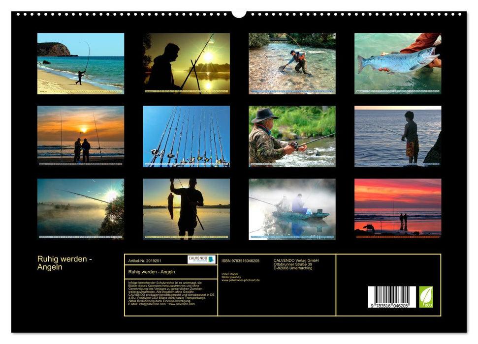 Ruhig werden - Angeln (CALVENDO Premium Wandkalender 2026)
