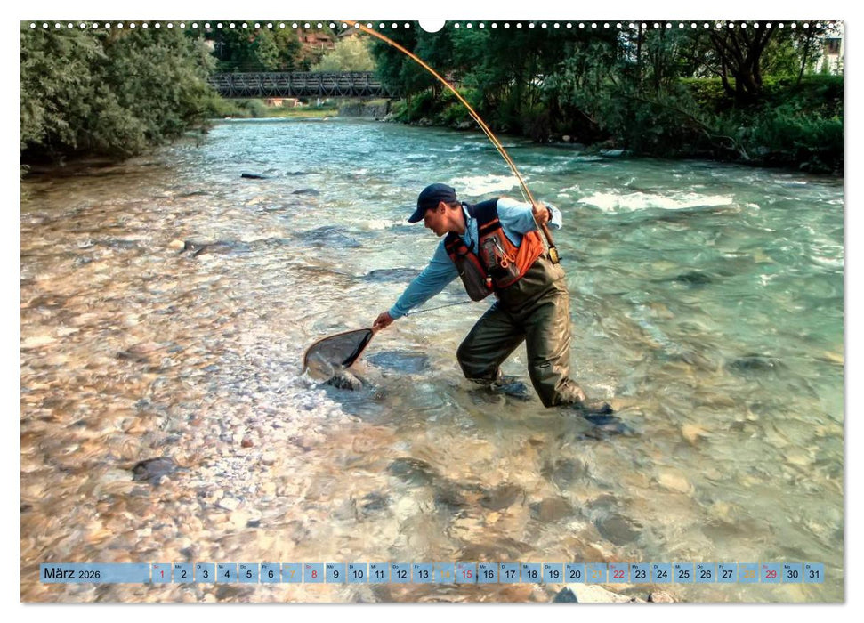 Ruhig werden - Angeln (CALVENDO Premium Wandkalender 2026)