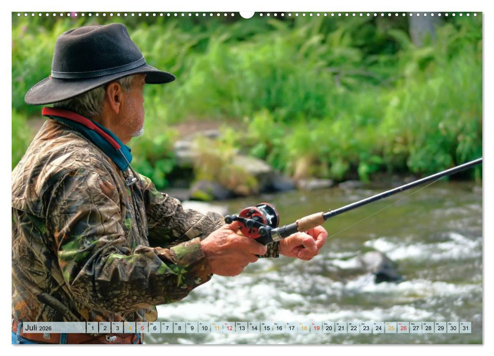 Ruhig werden - Angeln (CALVENDO Premium Wandkalender 2026)