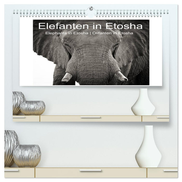 Elefanten in Etosha (CALVENDO Premium Wandkalender 2026)