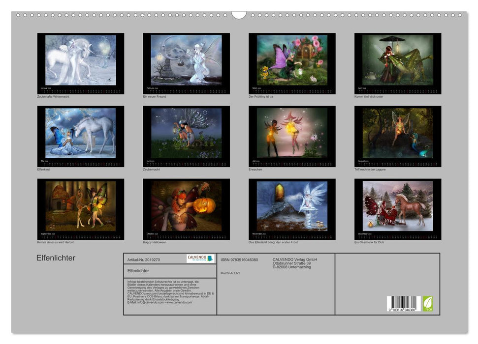 Elfenlichter (CALVENDO Wandkalender 2026)
