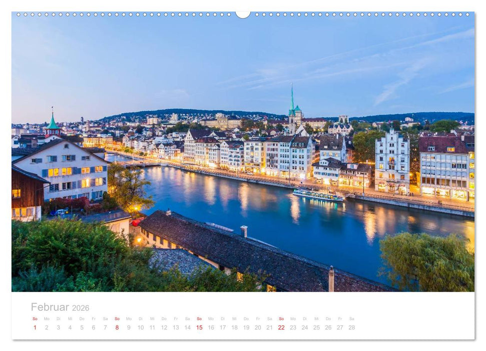 Z Ü R I C H Impressionen (CALVENDO Premium Wandkalender 2026)