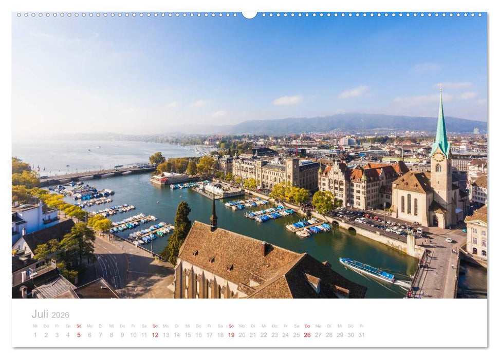 Z Ü R I C H Impressionen (CALVENDO Premium Wandkalender 2026)
