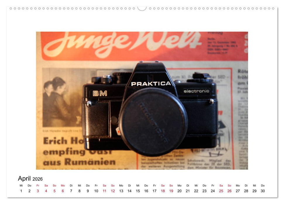 Kameras der DDR (CALVENDO Wandkalender 2026)