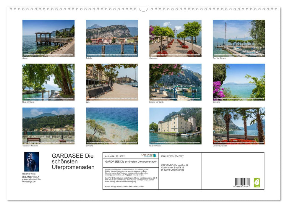 GARDASEE Die schönsten Uferpromenaden (CALVENDO Wandkalender 2026)