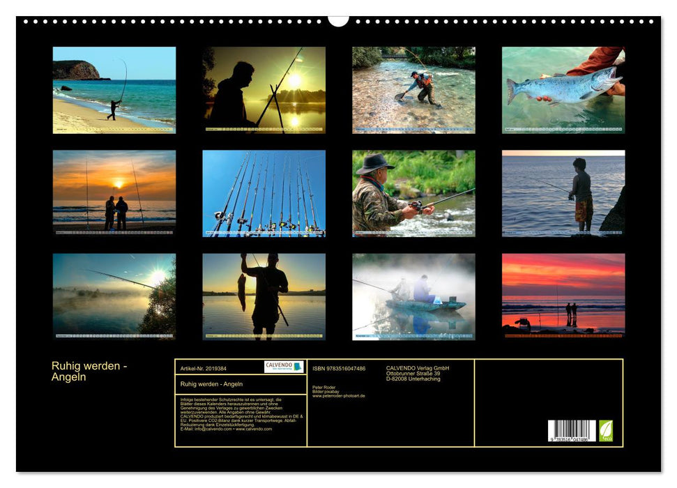 Ruhig werden - Angeln (CALVENDO Wandkalender 2026)