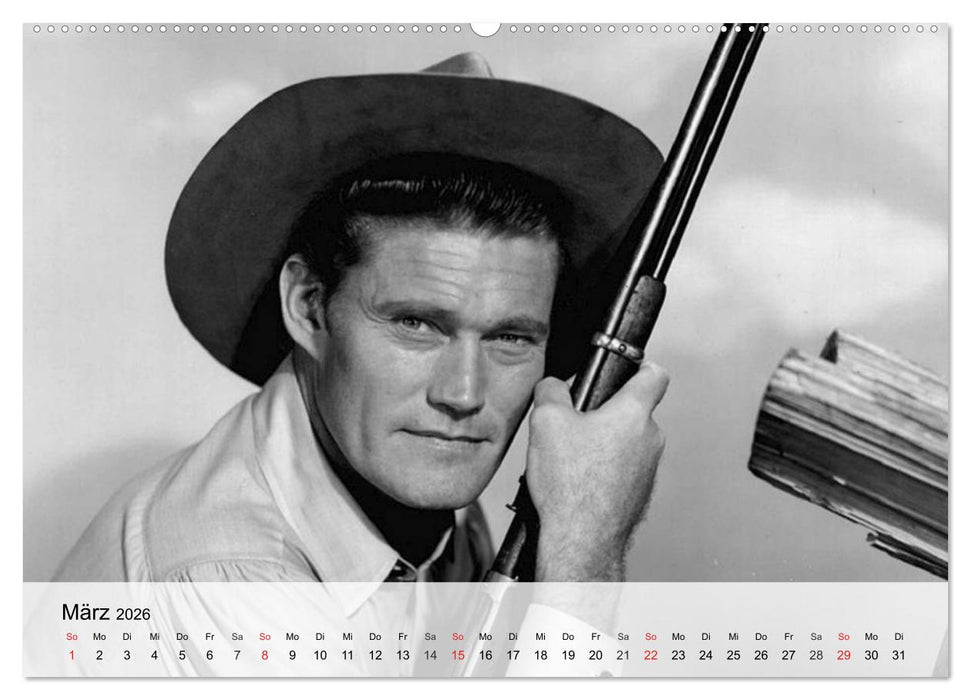 Westernhelden der Kinoleinwand (CALVENDO Wandkalender 2026)