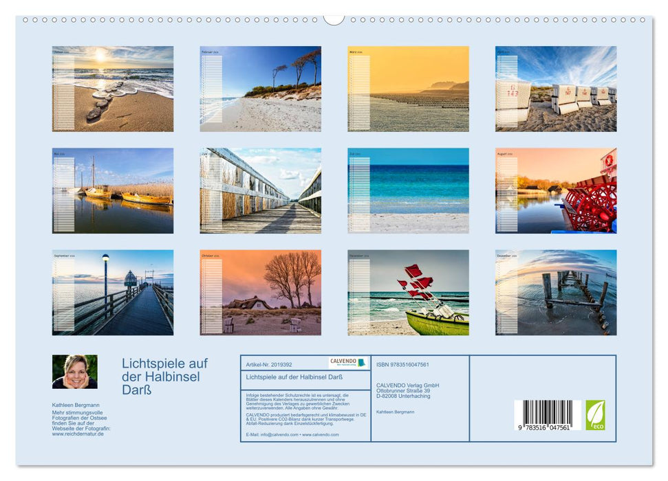 Lichtspiele auf der Halbinsel Darß (CALVENDO Premium Wandkalender 2026)