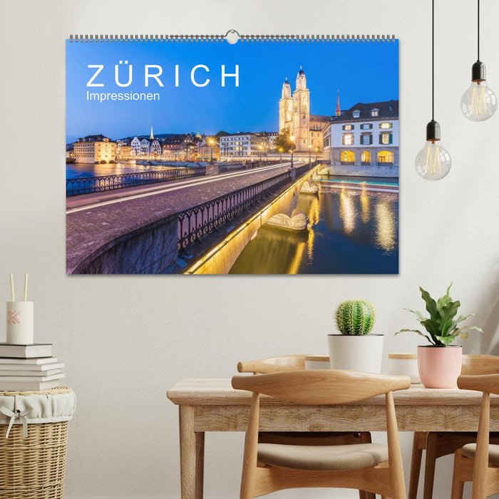 Z Ü R I C H Impressionen (CALVENDO Wandkalender 2026)