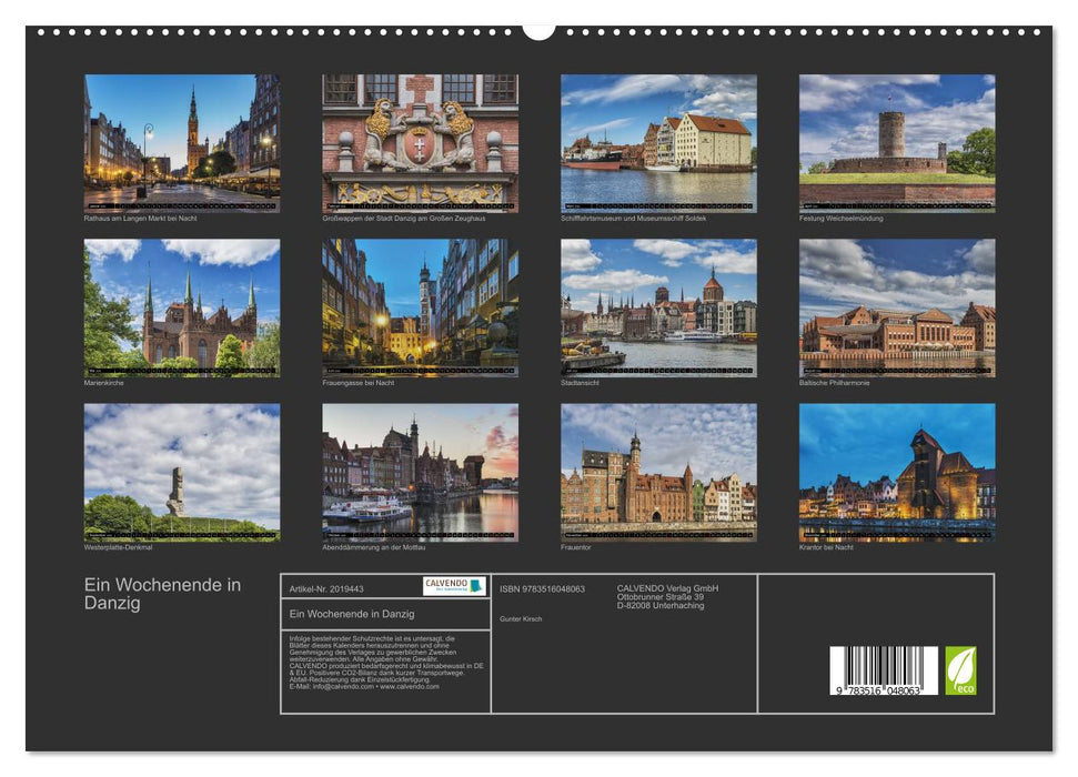 Ein Wochenende in Danzig (CALVENDO Premium Wandkalender 2026)