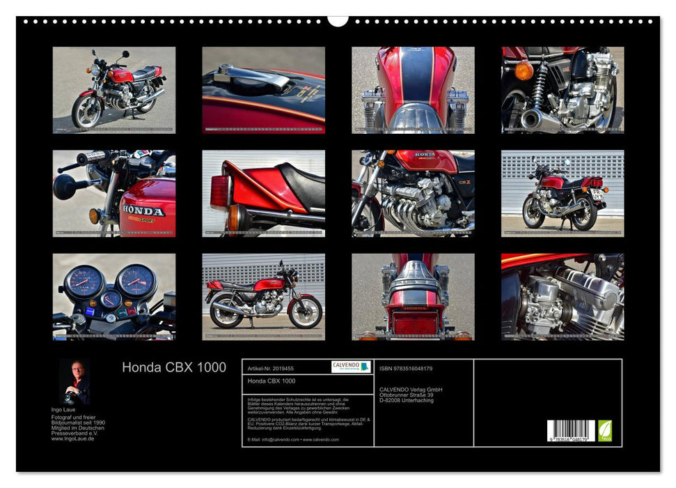Honda CBX 1000 (CALVENDO Wandkalender 2026)