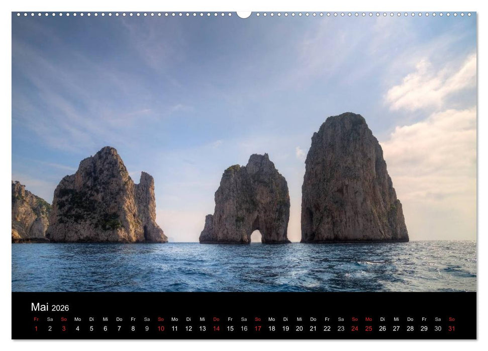 Amalfiküste und Capri (CALVENDO Wandkalender 2026)