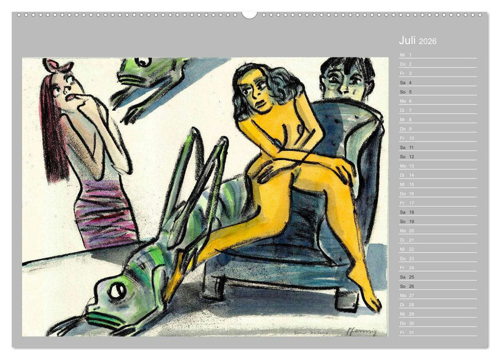 Wolf-Dieter Pfenning – 12 Monate auf Papier (CALVENDO Premium Wandkalender 2026)