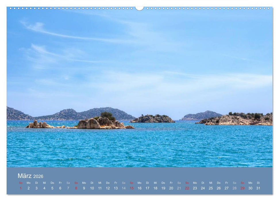Lykien - Türkei, eine Reise zu den Schätzen der Vergangenheit (CALVENDO Wandkalender 2026)