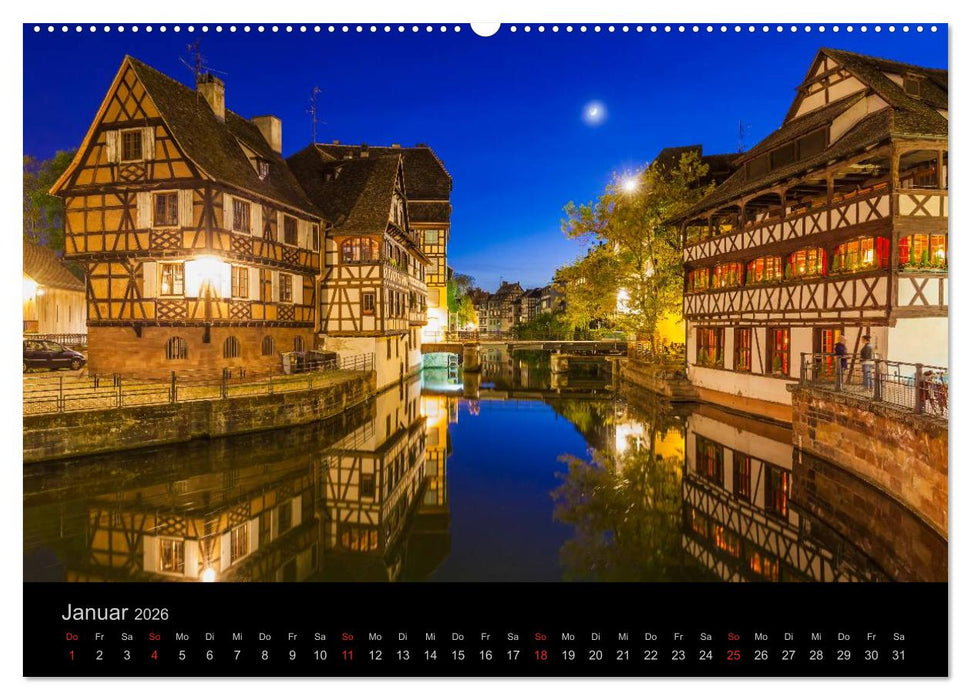 Straßburg Impressionen (CALVENDO Premium Wandkalender 2026)