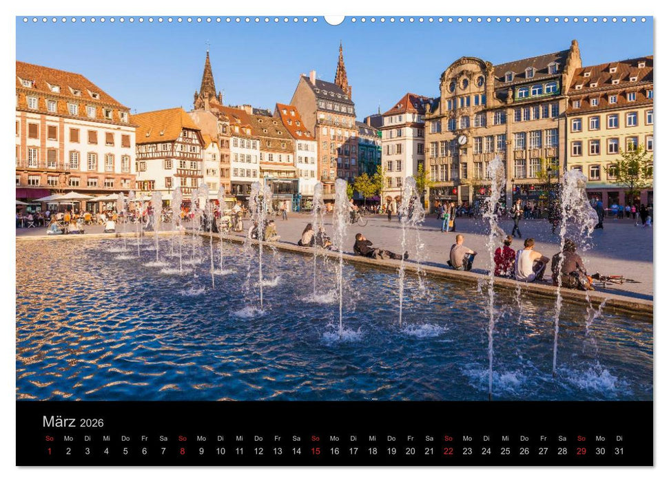 Straßburg Impressionen (CALVENDO Premium Wandkalender 2026)