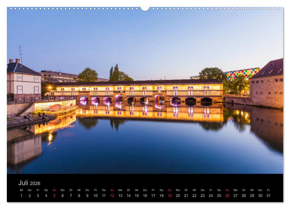 Straßburg Impressionen (CALVENDO Premium Wandkalender 2026)
