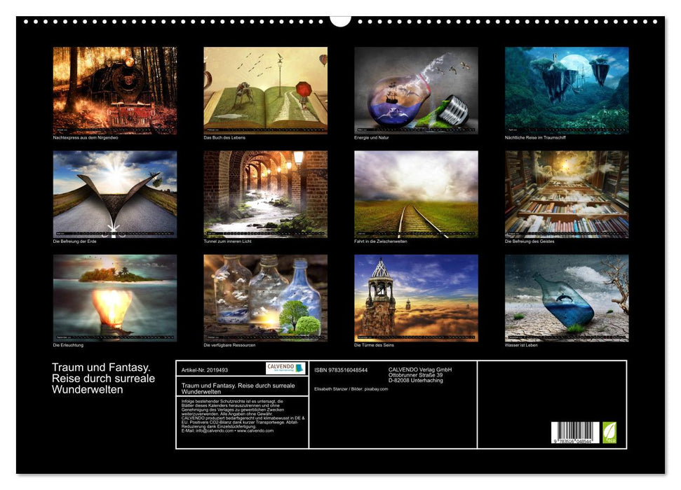 Traum und Fantasy. Reise durch surreale Wunderwelten (CALVENDO Wandkalender 2026)