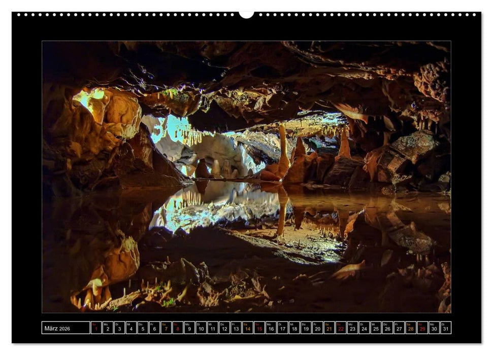 Höhlen, Stalaktiten und Stalagmiten (CALVENDO Wandkalender 2026)