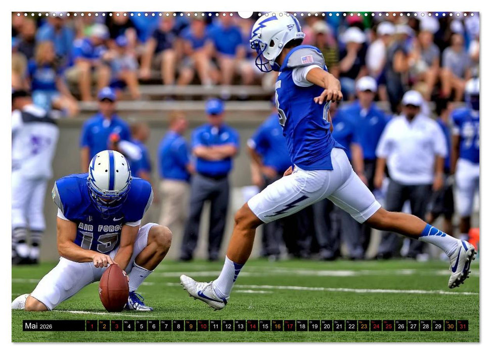 Kraft und Taktik - American Football (CALVENDO Wandkalender 2026)