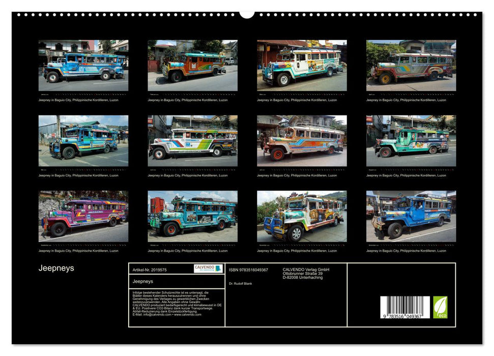 Jeepneys (CALVENDO Premium Wandkalender 2026)