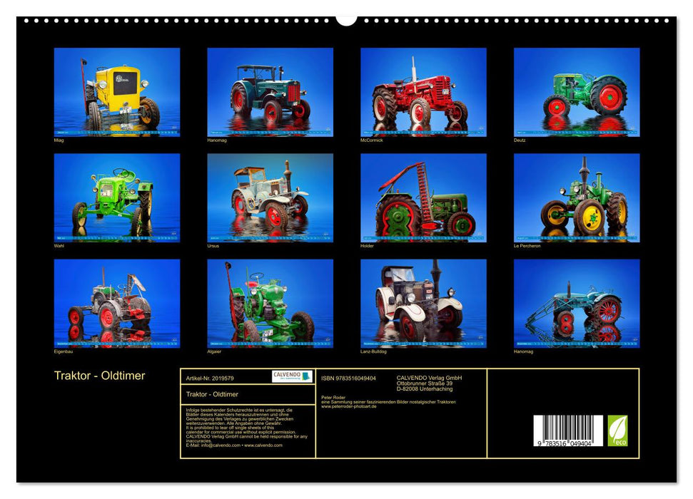 Traktor - Oldtimer (CALVENDO Premium Wandkalender 2026)