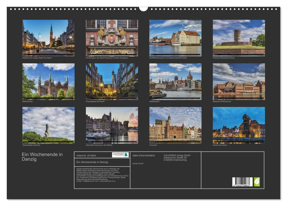 Ein Wochenende in Danzig (CALVENDO Wandkalender 2026)