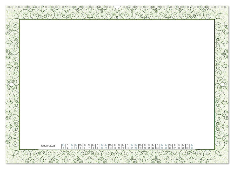 Bastelkalender Nostalgie-Rahmen 2026 (CALVENDO Premium Wandkalender 2026)