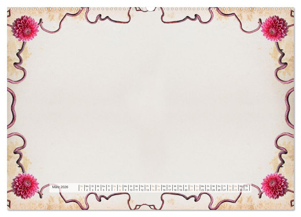 Bastelkalender Nostalgie-Rahmen 2026 (CALVENDO Premium Wandkalender 2026)
