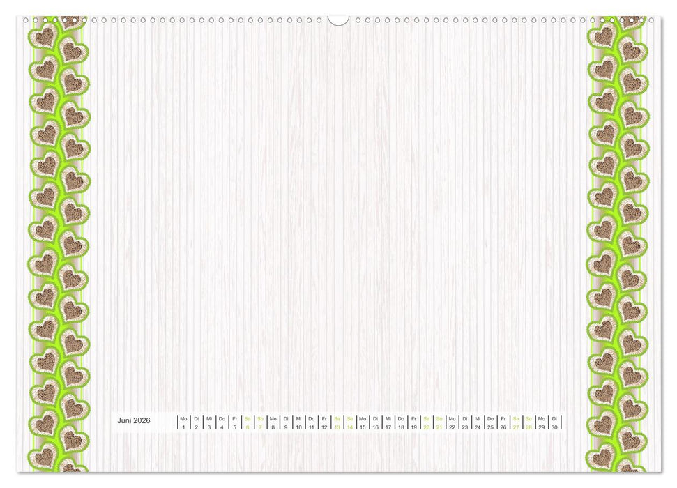 Bastelkalender Nostalgie-Rahmen 2026 (CALVENDO Premium Wandkalender 2026)