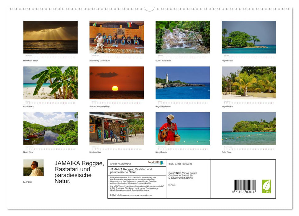 JAMAIKA Reggae, Rastafari und paradiesische Natur. (CALVENDO Premium Wandkalender 2026)