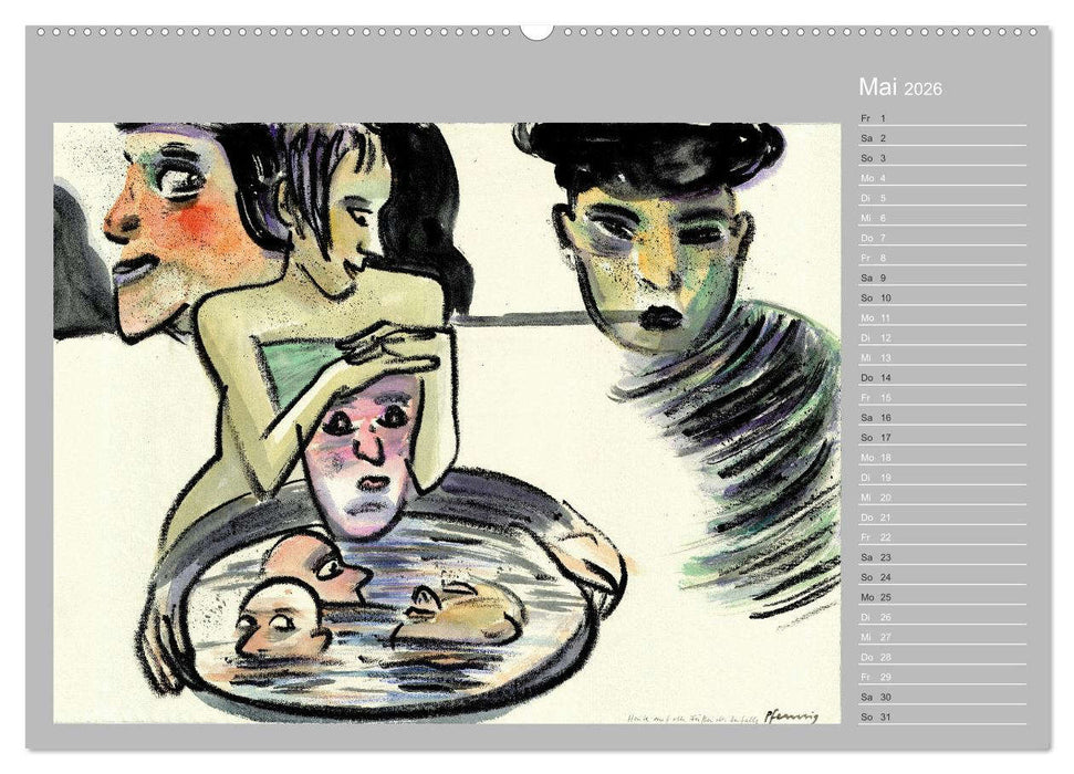 Wolf-Dieter Pfenning – 12 Monate auf Papier (CALVENDO Wandkalender 2026)