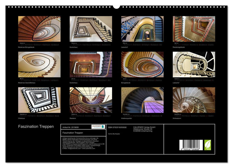 Faszination Treppen (CALVENDO Premium Wandkalender 2026)