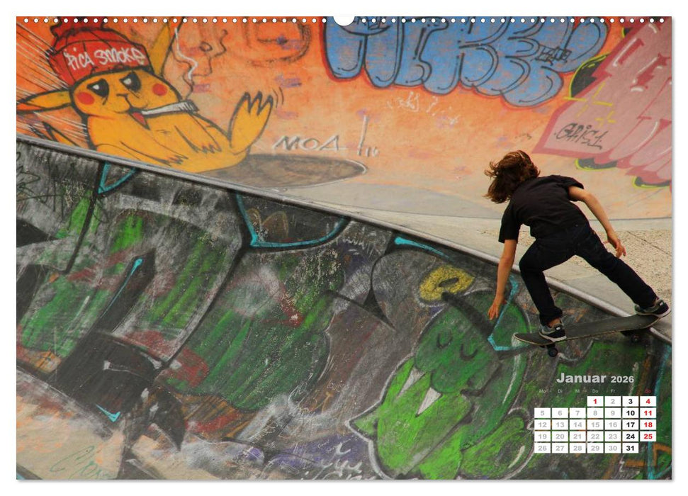 Skater. Skateboarding-Impressionen (CALVENDO Wandkalender 2026)