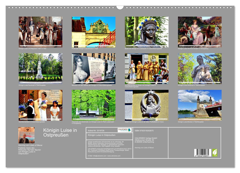 Königin Luise in Ostpreußen (CALVENDO Wandkalender 2026)