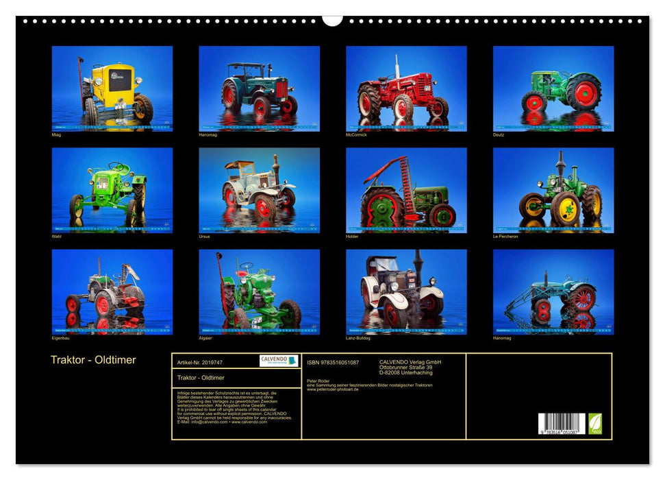 Traktor - Oldtimer (CALVENDO Wandkalender 2026)