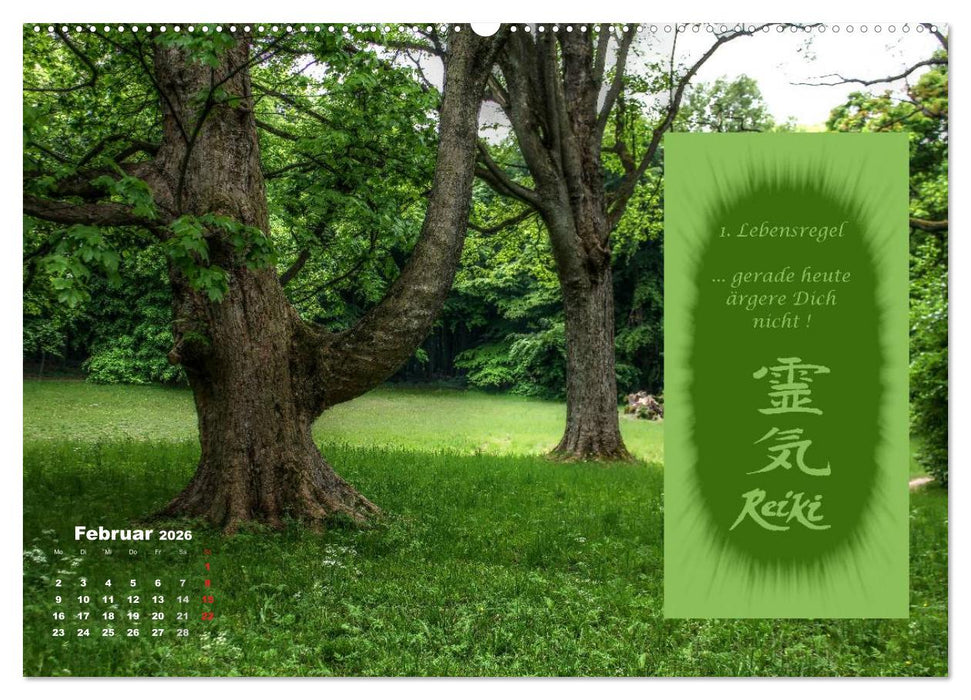 REIKI - Chakrameditation (CALVENDO Premium Wandkalender 2026)