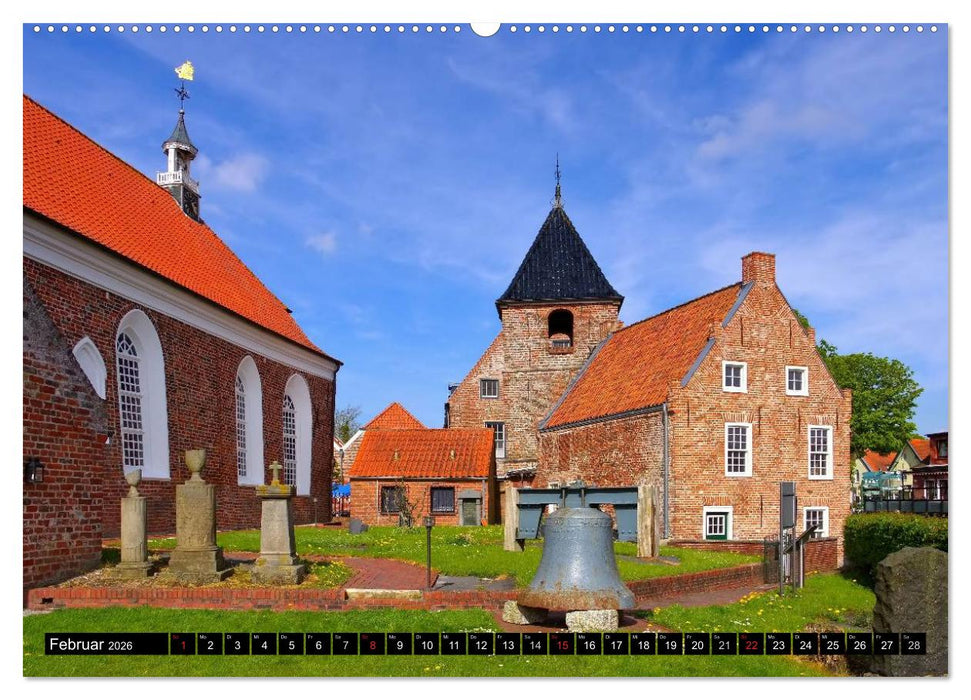 Kirchen in Ostfriesland (CALVENDO Premium Wandkalender 2026)