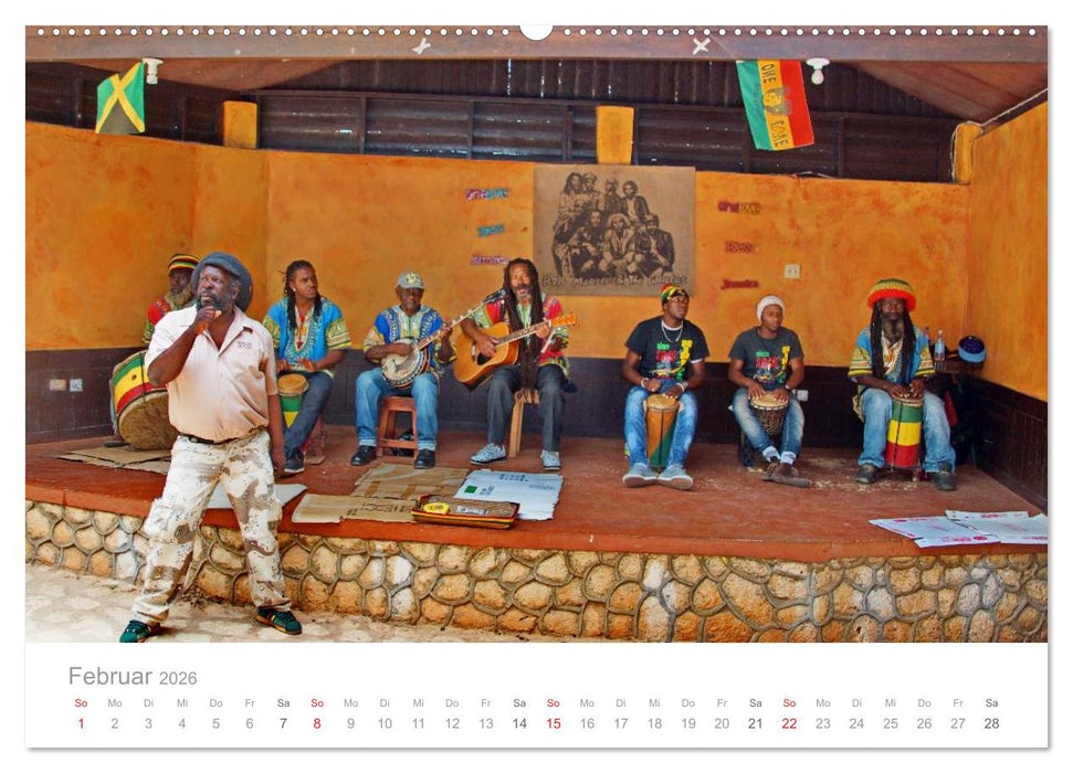 JAMAIKA Reggae, Rastafari und paradiesische Natur. (CALVENDO Wandkalender 2026)