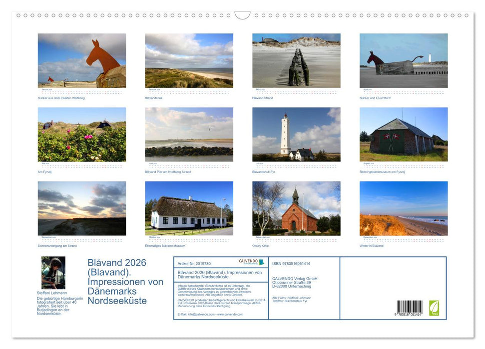 Blåvand 2026 (Blavand). Impressionen von Dänemarks Nordseeküste (CALVENDO Wandkalender 2026)