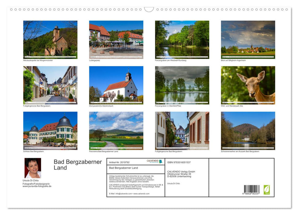 Bad Bergzaberner Land (CALVENDO Wandkalender 2026)