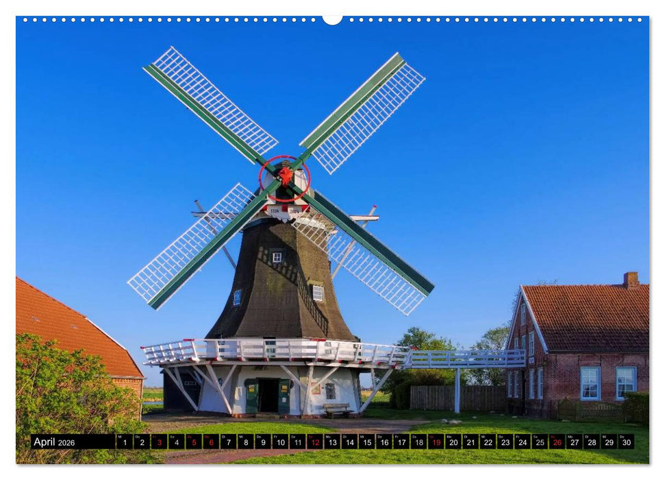 Neuharlingersiel - Ostfrieslands schönstes Hafenstädtchen (CALVENDO Premium Wandkalender 2026)