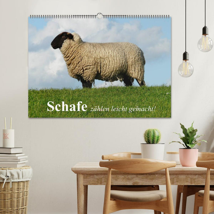 Schafe zählen leicht gemacht! (CALVENDO Wandkalender 2026)