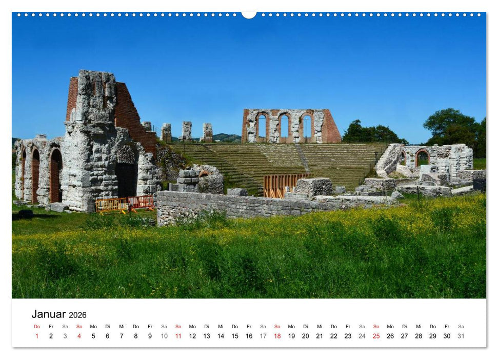 Gubbio - die mittelalterliche Stadt in Umbrien (CALVENDO Wandkalender 2026)